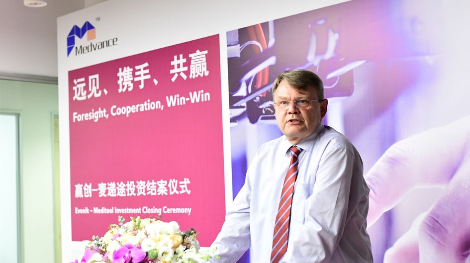 Dr. Claas Klasen, President Evonik Asia North region.